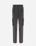 Herno CARGO TROUSERS IN SOFT WOOL  PT000066D126469487