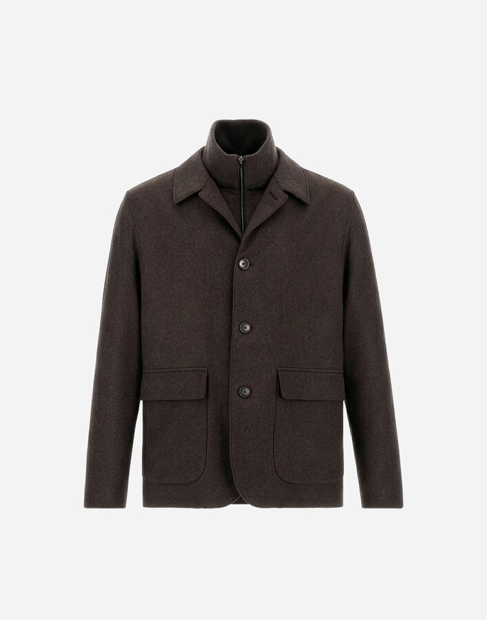 Herno RESORT BLAZER IN CASHMERE AND SILK  GA00023UR380878800