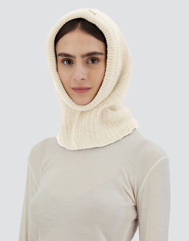 Free People Cream Knit Balaclava Hand-knitted Cream Balaclava – Cozy and Stylish Winter  main image 2