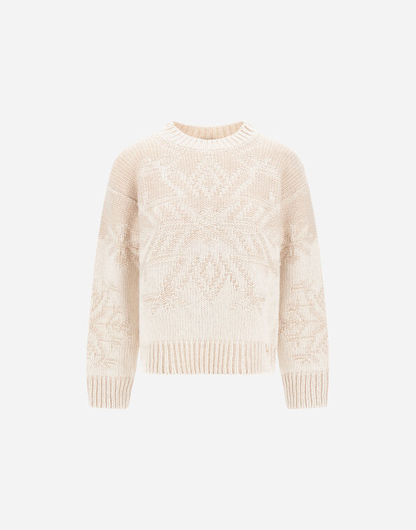 Herno WOOL JUMPER WITH VANIS&Eacute; INLAY  MG000258D703811985