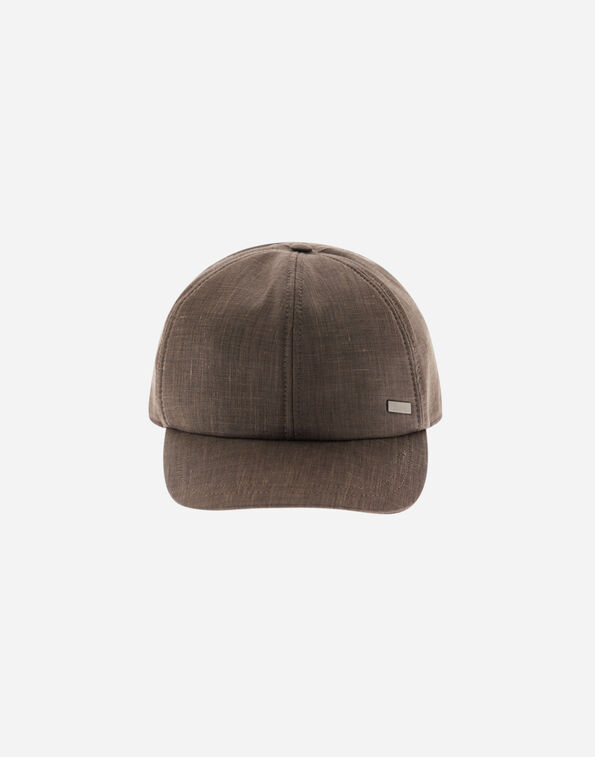 Herno BASEBALL CAP IN 2 LAYERS LINEN  BER00050U171482700