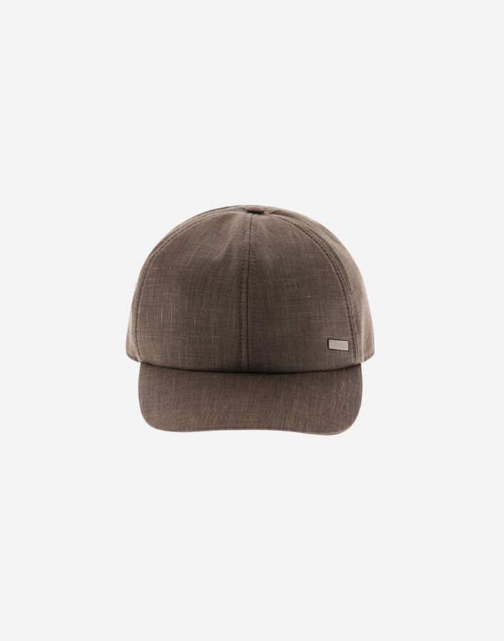 Herno BASEBALL CAP IN 2 LAYERS LINEN  BER00050U171482700
