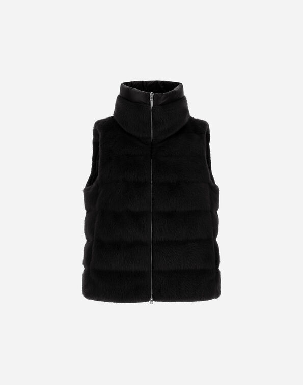 Herno VEST IN LADY ALTERNATIVE FUR AND NYLON ULTRALIGHT  PI002122D126309300