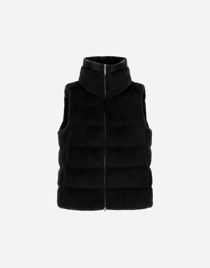 Herno VEST IN LADY ALTERNATIVE FUR AND NYLON ULTRALIGHT  PI002122D126309300