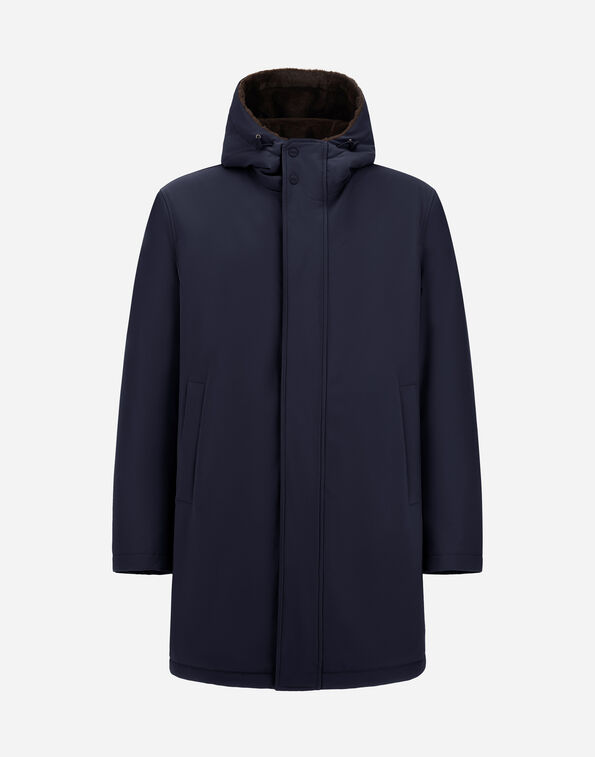 Herno PARKA IN MATTE TWILL AND LIGHT FAUX FUR  PA000190U129239200