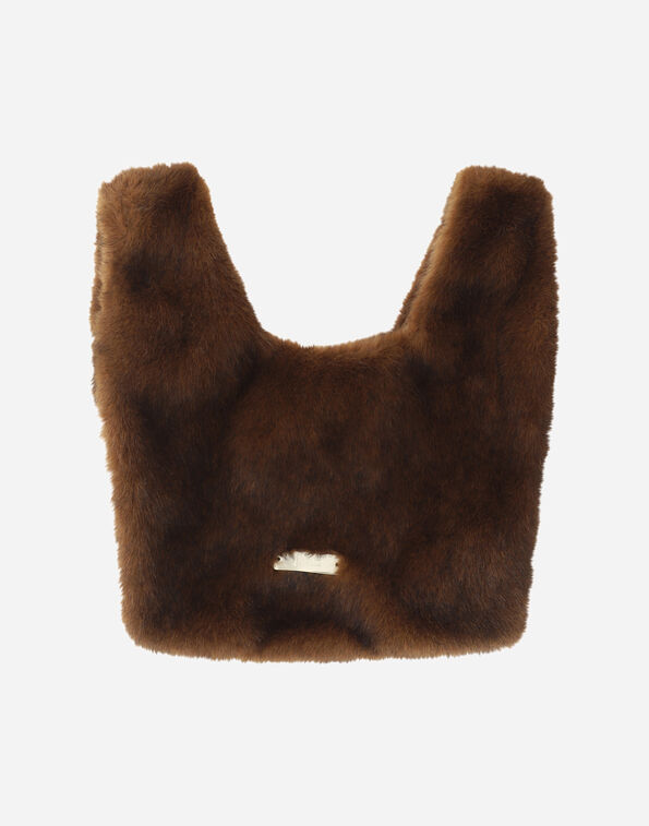 Herno MINK-EFFECT FUR-TOUCH BAG  BAG00024D127398800