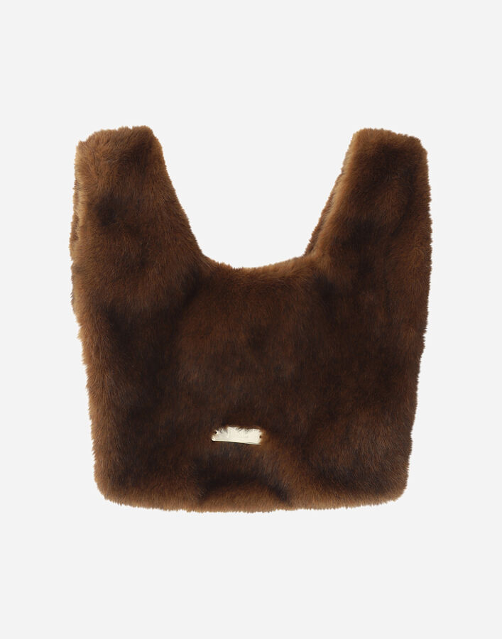 Herno MINK-EFFECT FUR-TOUCH BAG  BAG00024D127398800