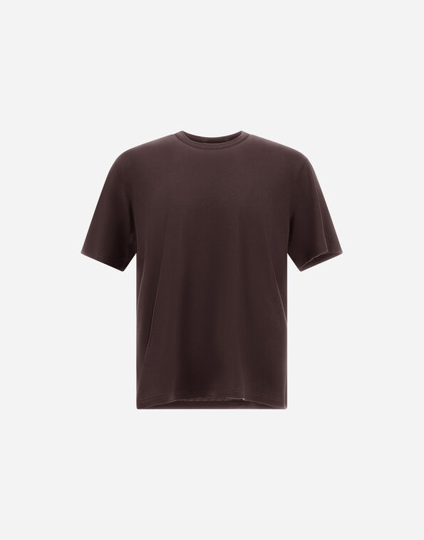 Herno RESORT T-SHIRT IN WOOL JERSEY WITH A SHINY FINISH  JG00054UR520688800