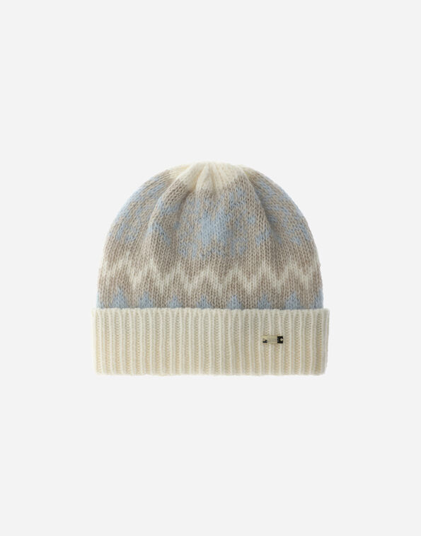 Herno MOHAIR BEANIE WITH NORWEGIAN MOTIF  BER00083D703831010