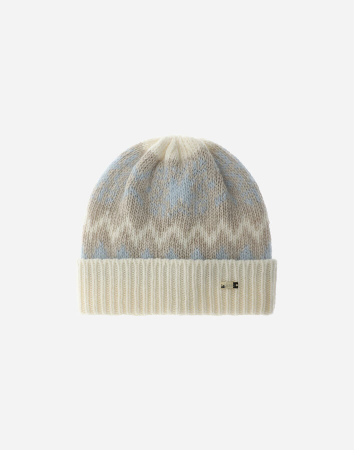 Herno MOHAIR BEANIE WITH NORWEGIAN MOTIF  BER00083D703831010