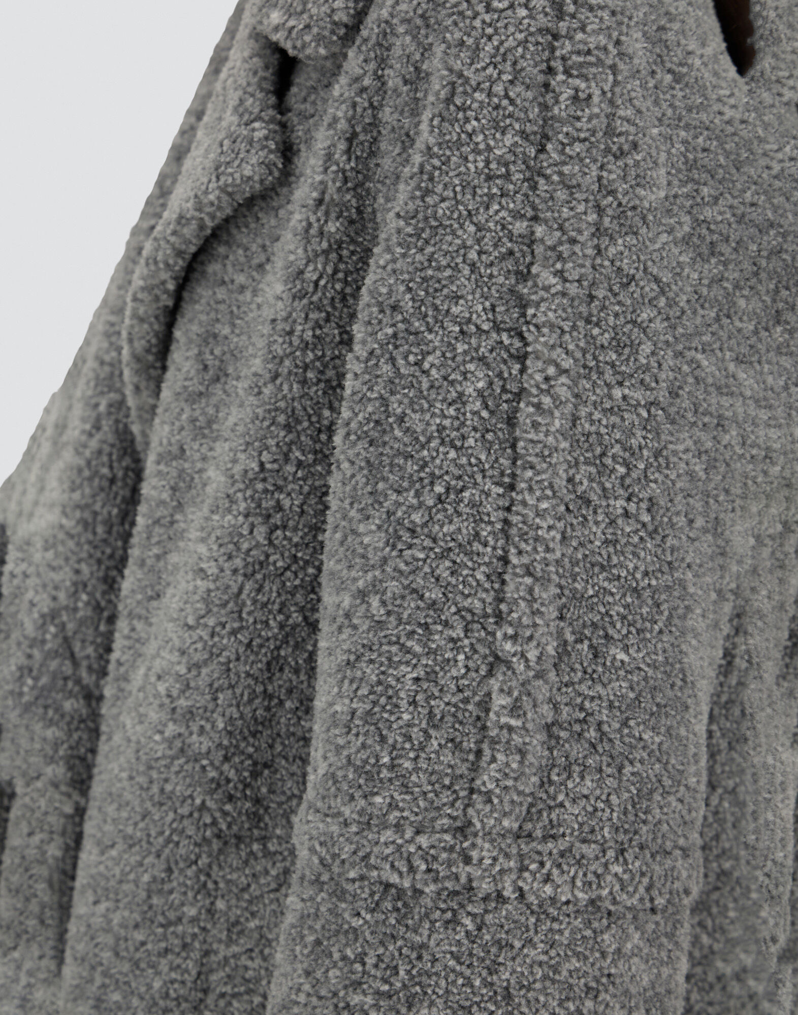 COAT IN MELANGE TEDDY in Grey for Women | Herno®