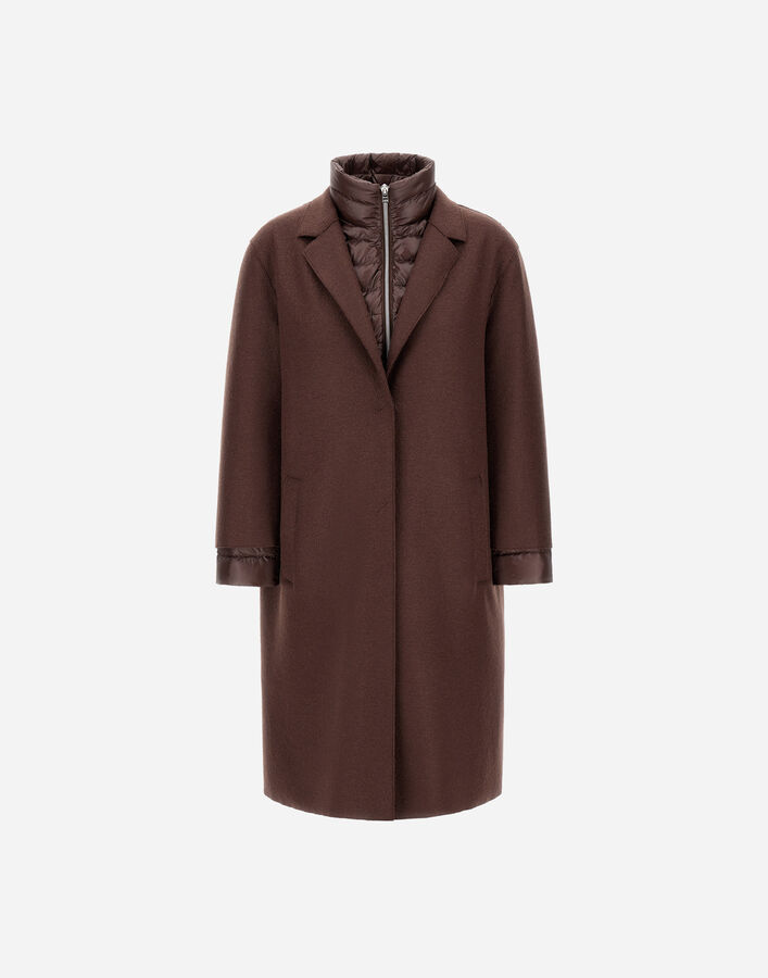 Herno RESORT COAT IN FELTED WOOL & NYLON ULTRALIGHT  PI00153DR333728810