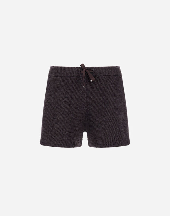 Herno RESORT SHORTS IN COTTON FLEECE AND LUREX  JPT0001DR500888800