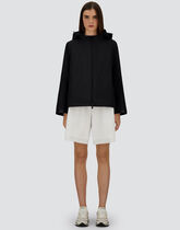 CAPE IN 2 LAYERS WINDSTOPPER in Black for Women | Herno®
