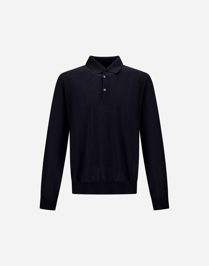 Herno RESORT POLO SHIRT IN WOOL AND SILK KNIT  MPL0005UR700259280