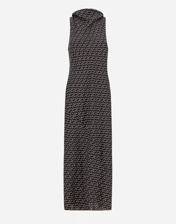 Herno SILK DRESS WITH HOOK PRINT  AB000096D16009P9300