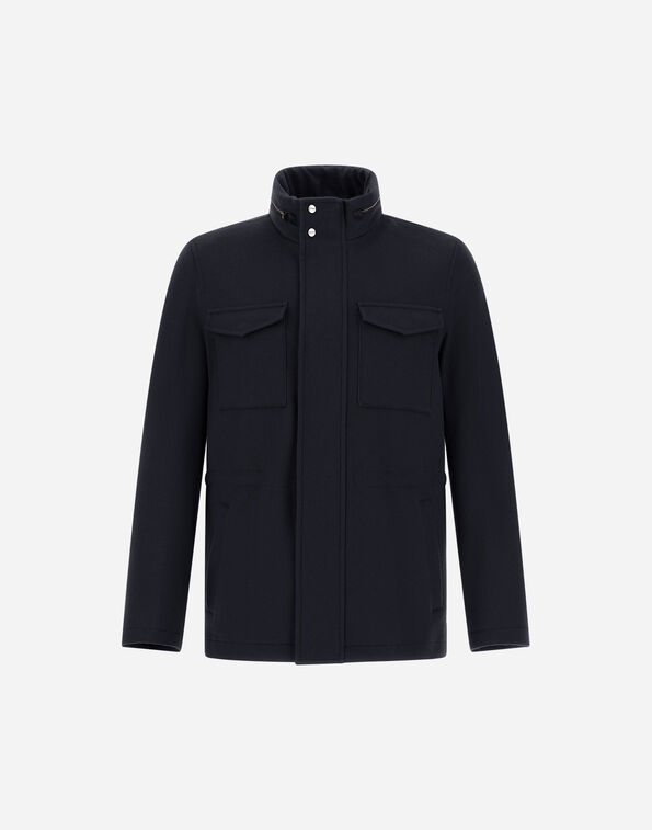 Herno FIELD JACKET IN CASHMERE, WOOL AND SUEDE EFFECT  FI000156U333189200