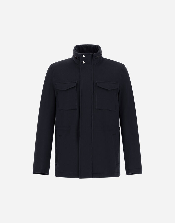 Herno FIELD JACKET IN CASHMERE, WOOL AND SUEDE EFFECT  FI000156U333189200
