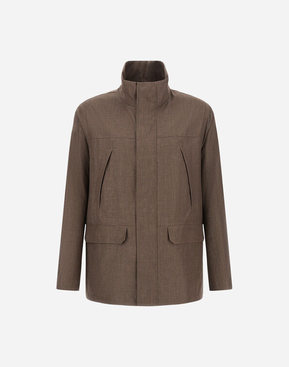 Herno PARKA IN 2 LAYERS LINEN  GI000599U171482700