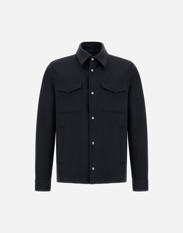 Herno CASHMERE AND WOOL SHACKET  GI000676U333189200