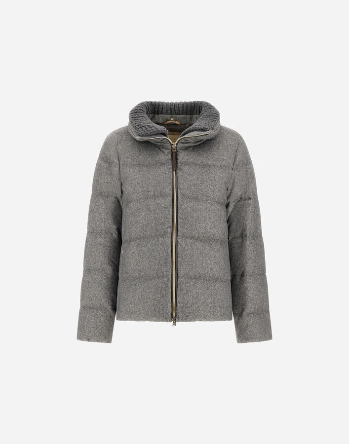 Herno JACKET IN CASHMERE, SILK AND MONOGRAM  PI002151D38087M019430