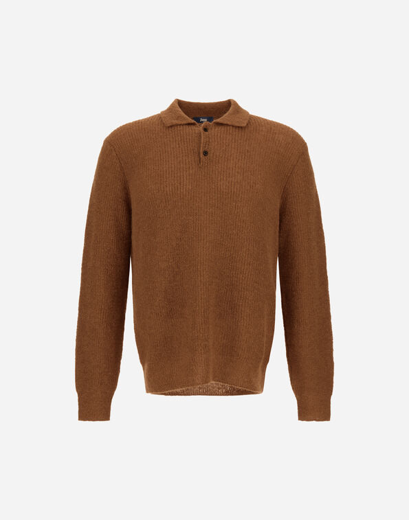 Herno POLO SHIRT IN COB STITCH ALPACA WOOL  MPL00004U703122155