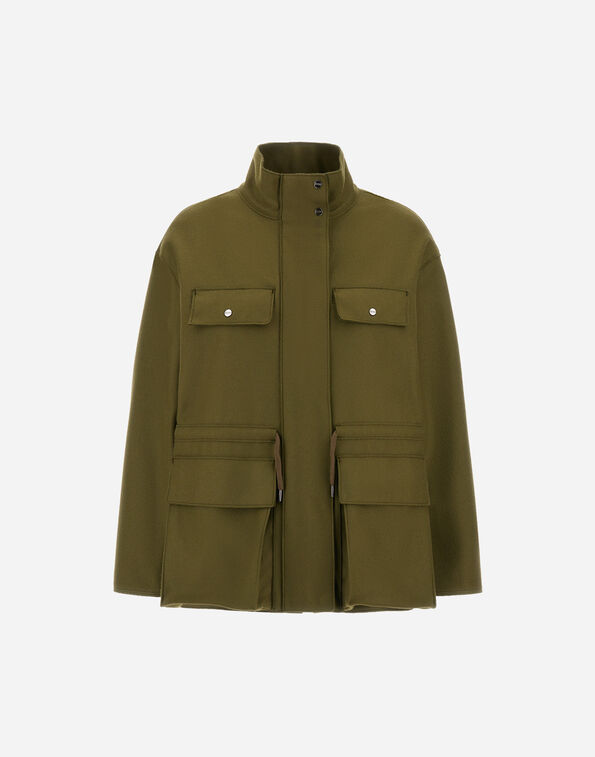 Herno FIELD JACKET IN PURE WOOL CLOTH  FI000009D334557740