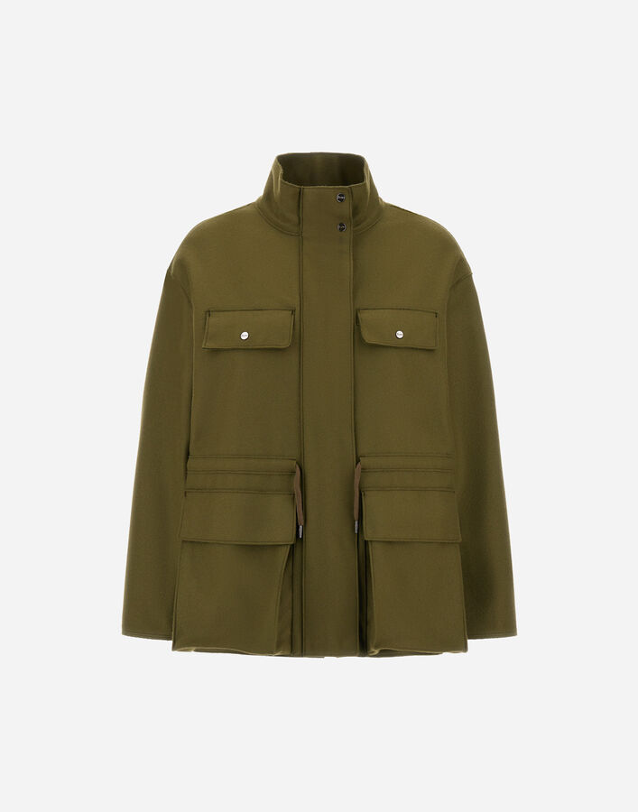Herno FIELD JACKET IN PURE WOOL CLOTH  FI000009D334557740