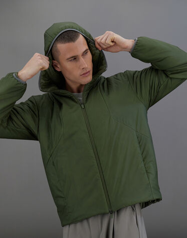 LAMINAR JACKET IN TRANSLUCENT RIPSTOP in Olive Green for Men | Herno®