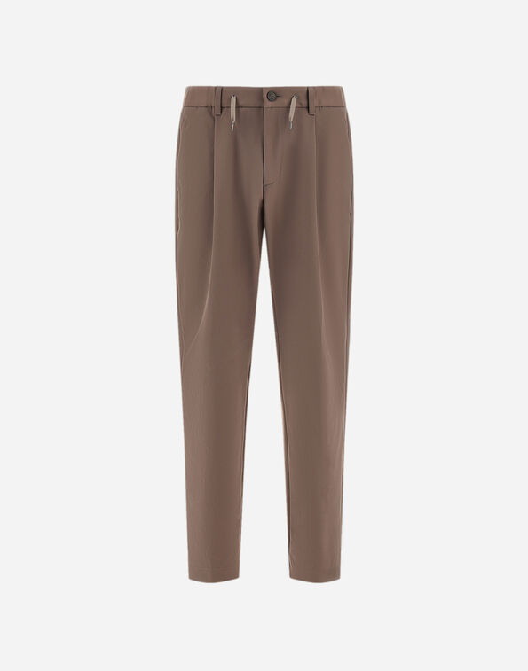 Herno TROUSERS IN COTTON-EFFECT STRETCH FABRIC  PT000236U129052700