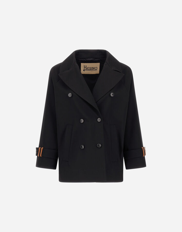 Herno PEACOAT IN DENSE COTTON STRETCH  GC000565D13292S9300