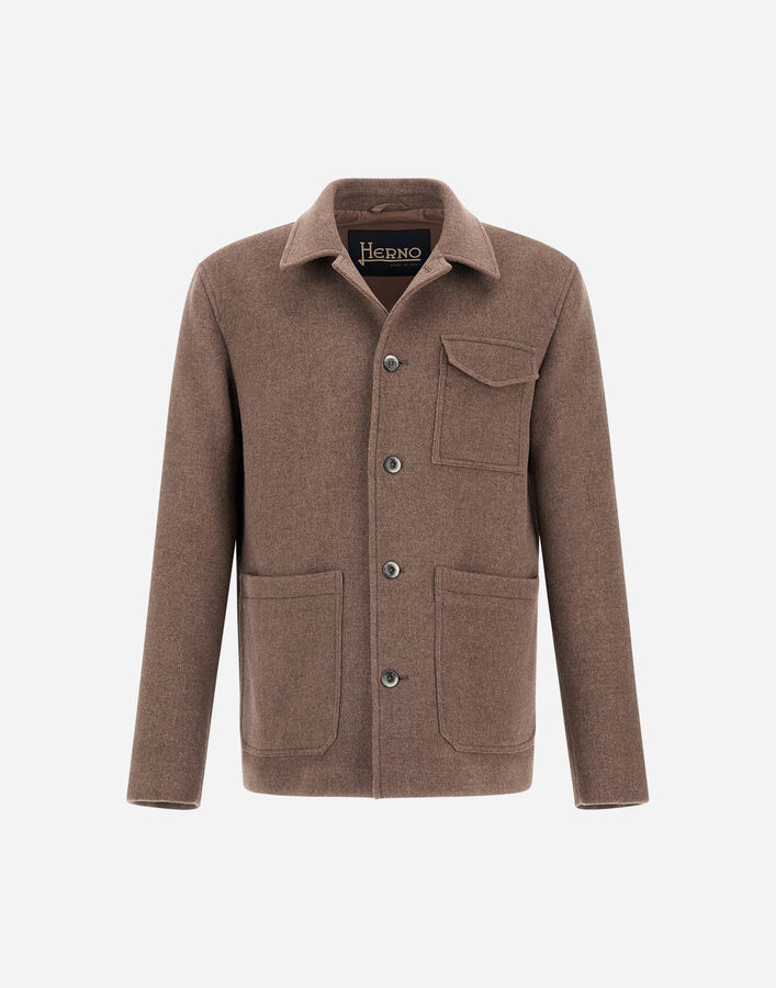 Herno FIELD JACKET IN SOFT RECYCLED WOOL  FI000138U33475R2700