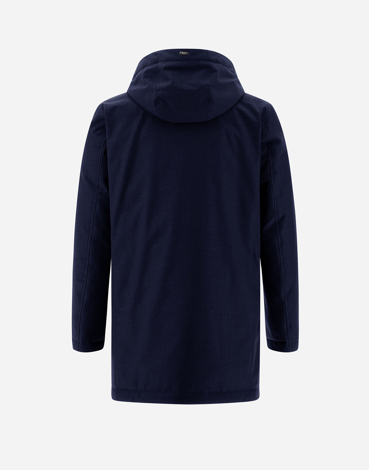 Herno ネイビー フード付きジャケット JACKET IN NEW BUSINESS AND NYLON ULTRALIGHT in Navy Blue for Men