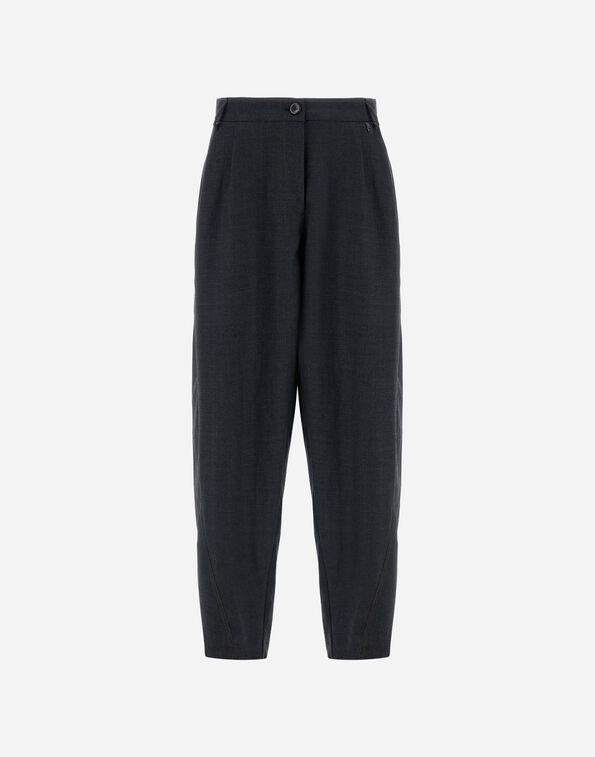 Herno RELAXED TROUSERS IN FLUID WOOL  PT000177D334539487