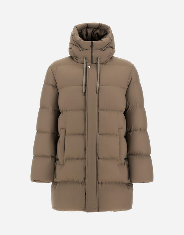 Herno LONG JACKET IN ARENDELLE AND MONOGRAM  PI001159U12414Z2700