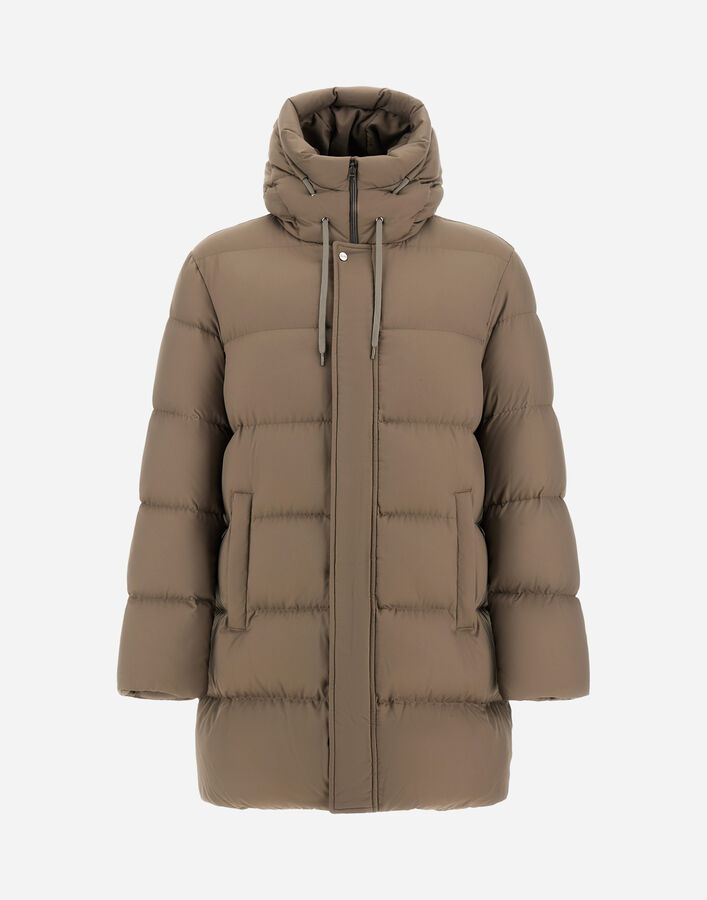 Herno LONG JACKET IN ARENDELLE AND MONOGRAM  PI001159U12414Z2700