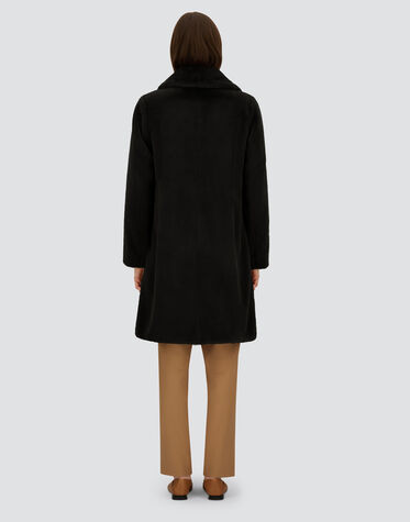 COAT IN SOFT FAUX FUR in Black for Women | Herno®