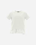 T-SHIRT IN CHIC COTTON JERSEY WITH MONOGRAM EMBROIDERED TAFFETA Herno 