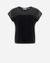 Herno T-SHIRT IN LIGHT SCUBA & STRETCH TULLE  JG000183D13457S9300