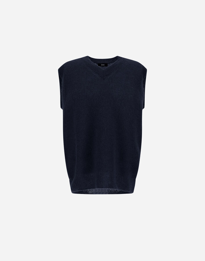 Herno VEST IN COB STITCH ALPACA WOOL  MV000008U703129200