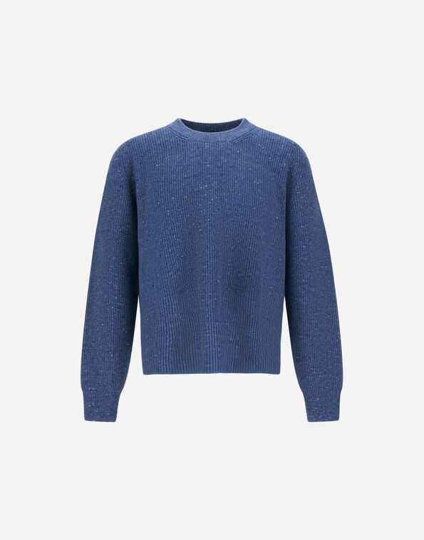 Herno CASHMERE AND WOOL FISHERMAN'S RIB SWEATER  MG000214U703689097
