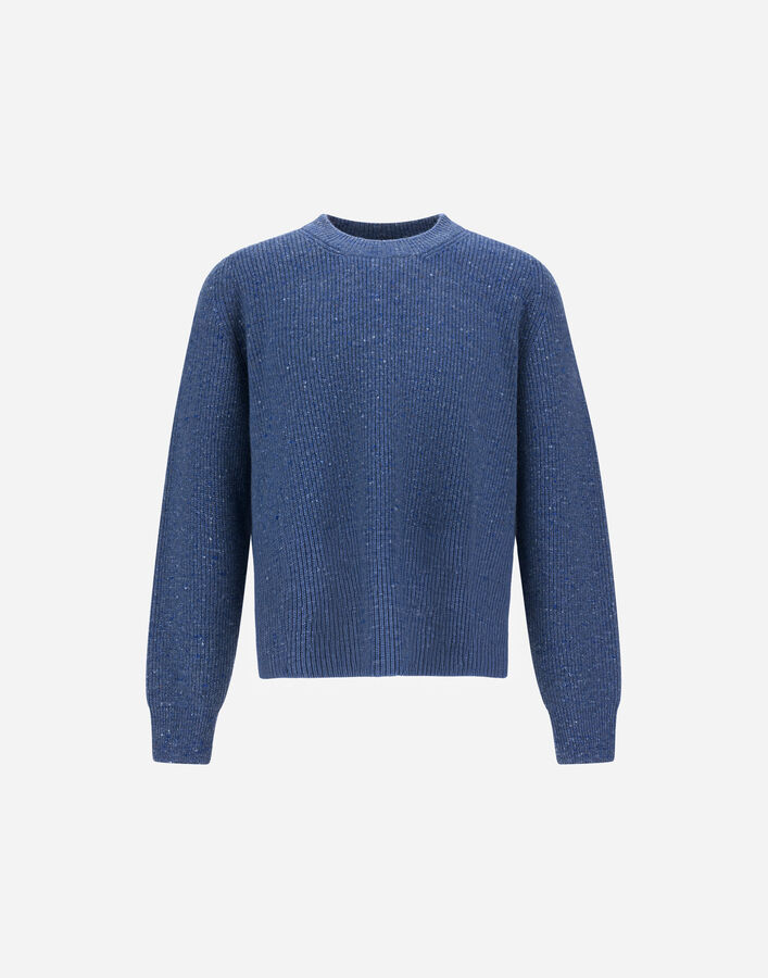 Herno CASHMERE AND WOOL FISHERMAN'S RIB SWEATER  MG000214U703689097