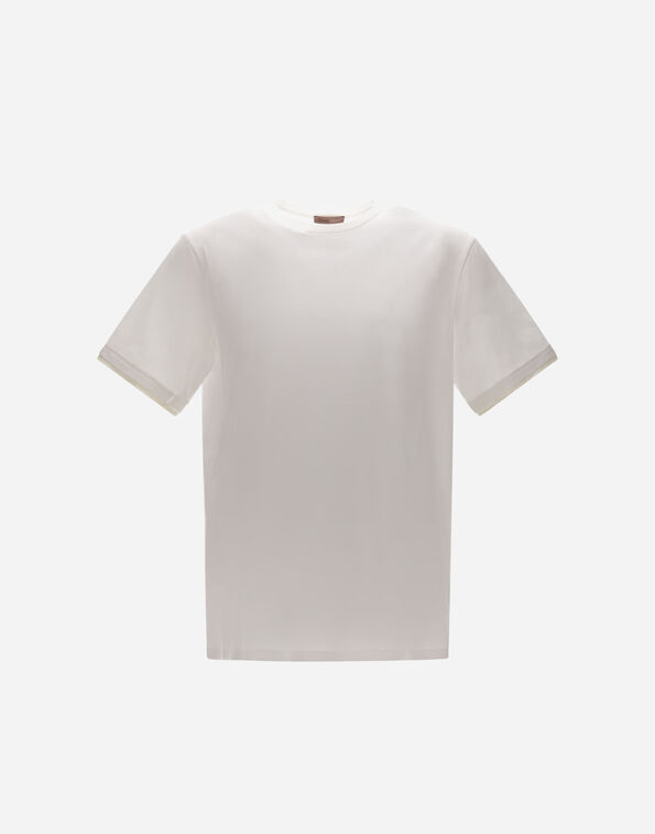 Herno RESORT T-SHIRT IN BASIC COTTON & LIGHT STRETCH NYLON  JG00031UR520521000