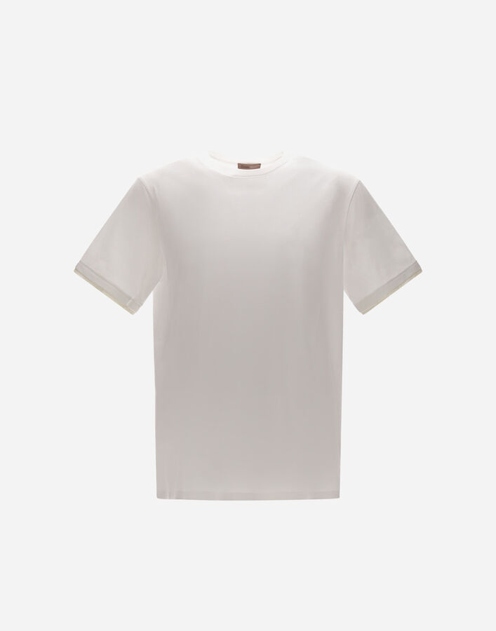 Herno RESORT T-SHIRT IN BASIC COTTON & LIGHT STRETCH NYLON  JG00031UR520521000