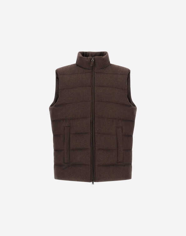 Herno CASHMERE AND SILK VEST WITH MONOGRAM  PI001383U380878800
