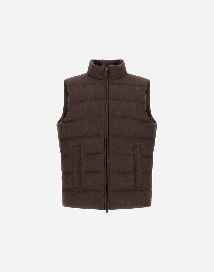 Herno CASHMERE AND SILK VEST WITH MONOGRAM  PI001383U380878800