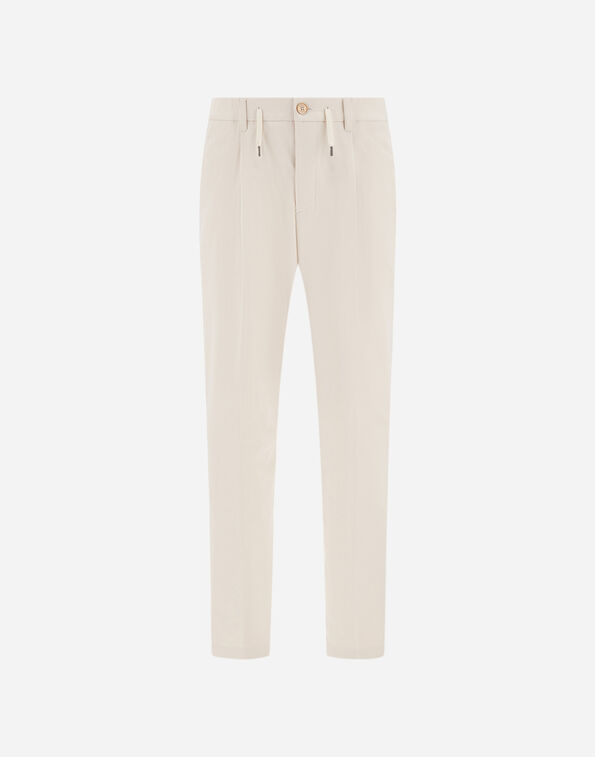 Herno TROUSERS IN COTTON-EFFECT STRETCH FABRIC  PT000236U129051200