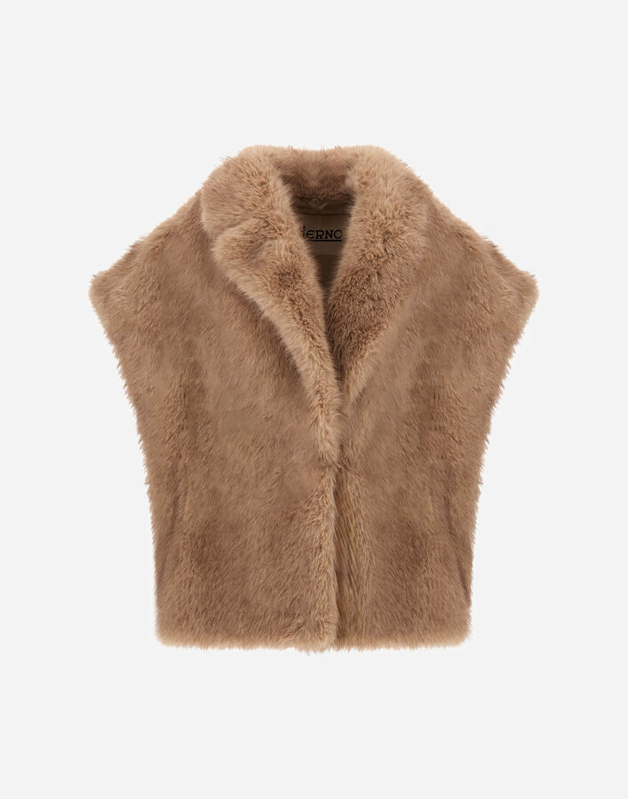 Herno LONG-PILE FUR-TOUCH VEST  GC000607D129081985