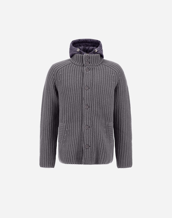 Herno CARDIGAN IN COB STITCH WOOL  MC000150U700169460