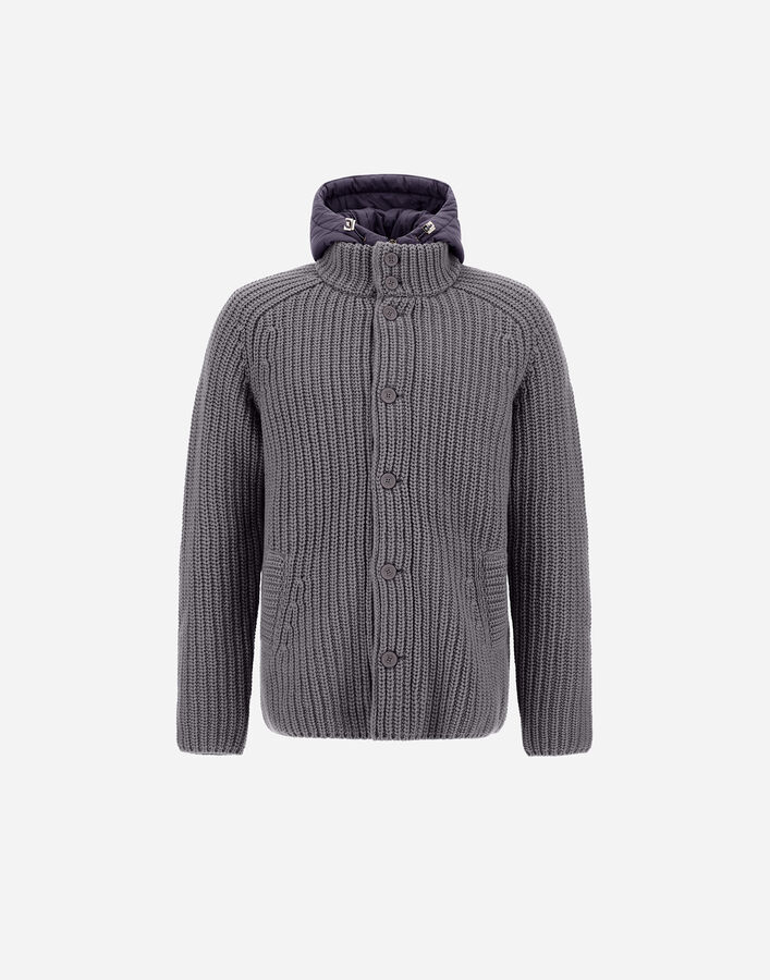 Herno CARDIGAN IN COB STITCH WOOL  MC000150U700169460